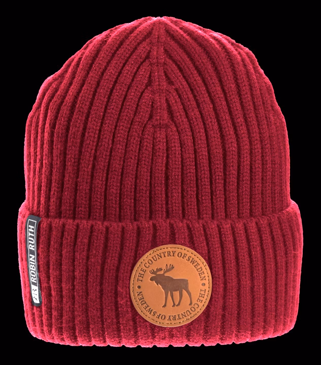 Tidlös vintermössa i rött, Älg/Sweden