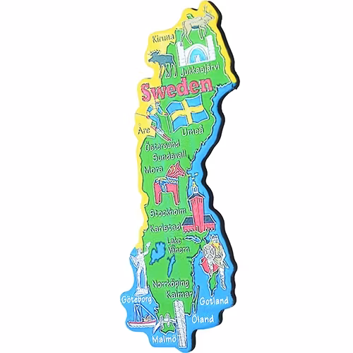 Magnet Sweden map