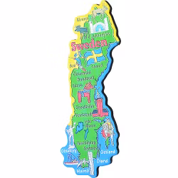 Magnet Sweden map