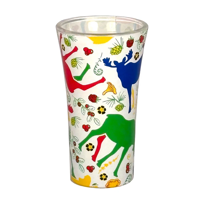 Shot glass many moose