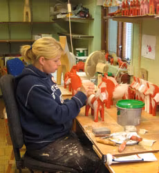 Original Traditionell Dalahäst Svart