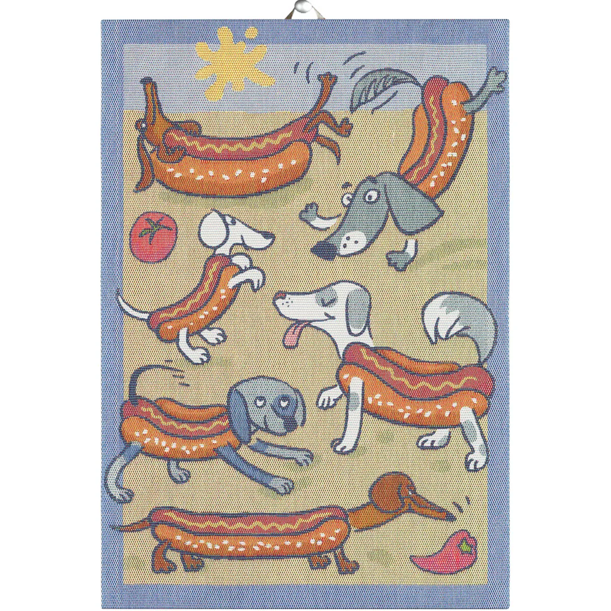 Hot dog handduk 35X50, 100% Ekologisk Bomull