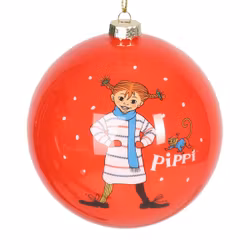 Weihnachtskugel Pippi, 8 cm