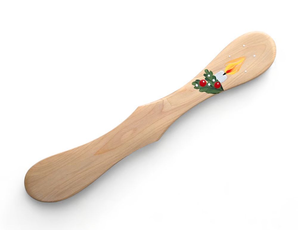 Handmålade smörkniv, ljus