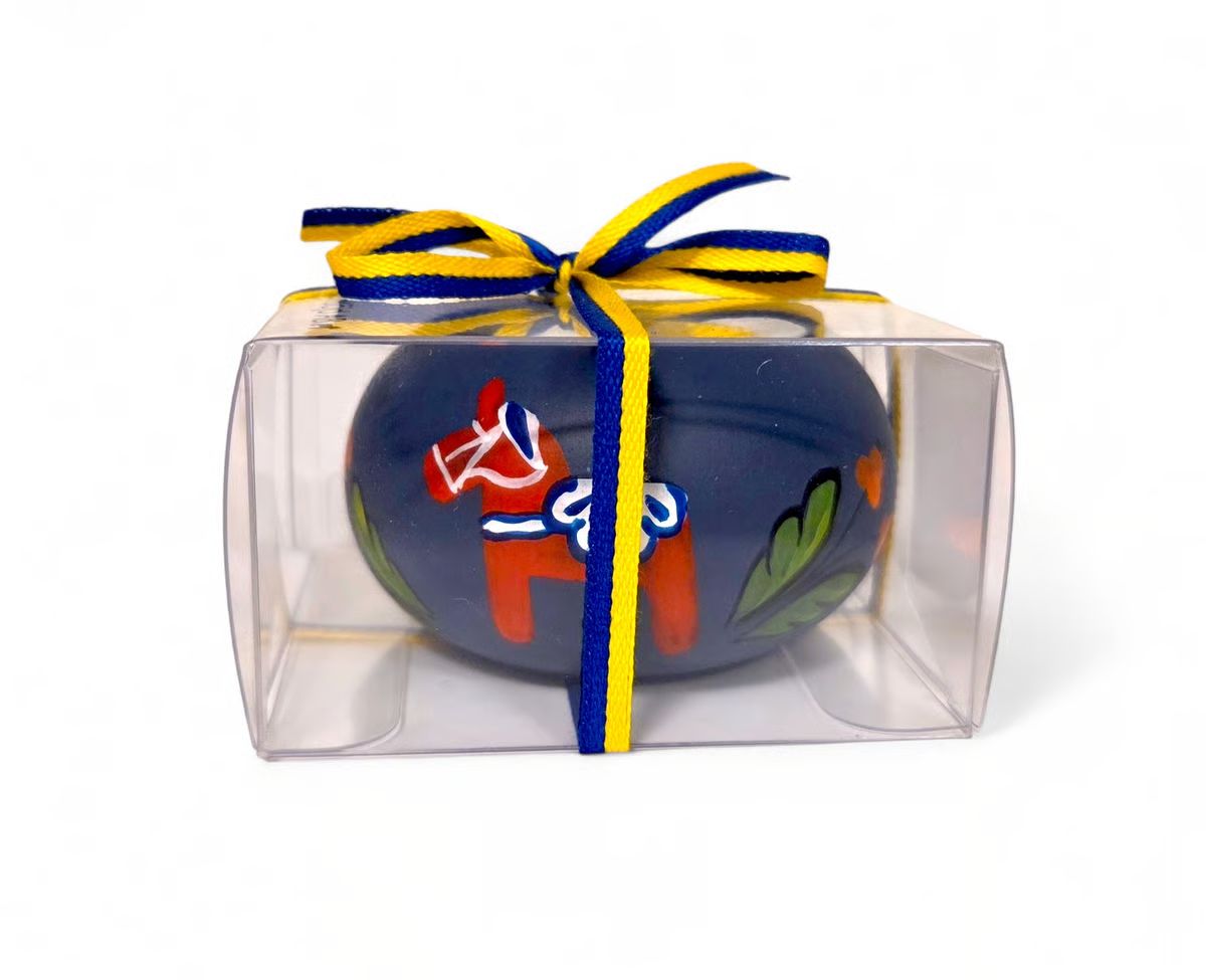 Värmeljusstake i Present ask - Handmålad