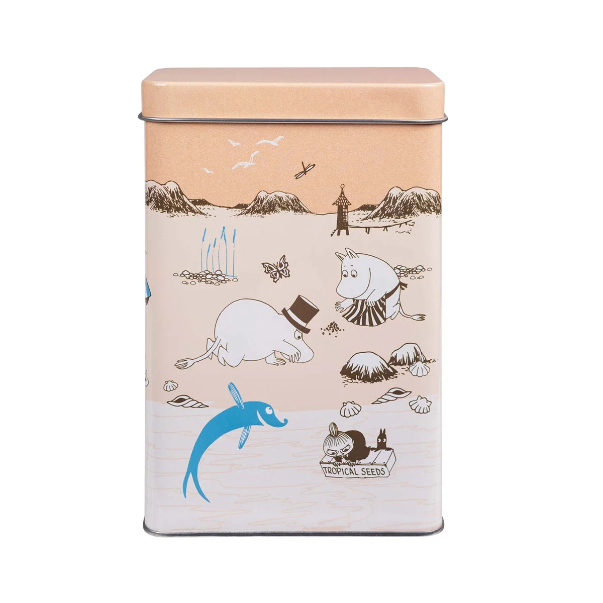 Moomin strandtur kaffeburk, orange