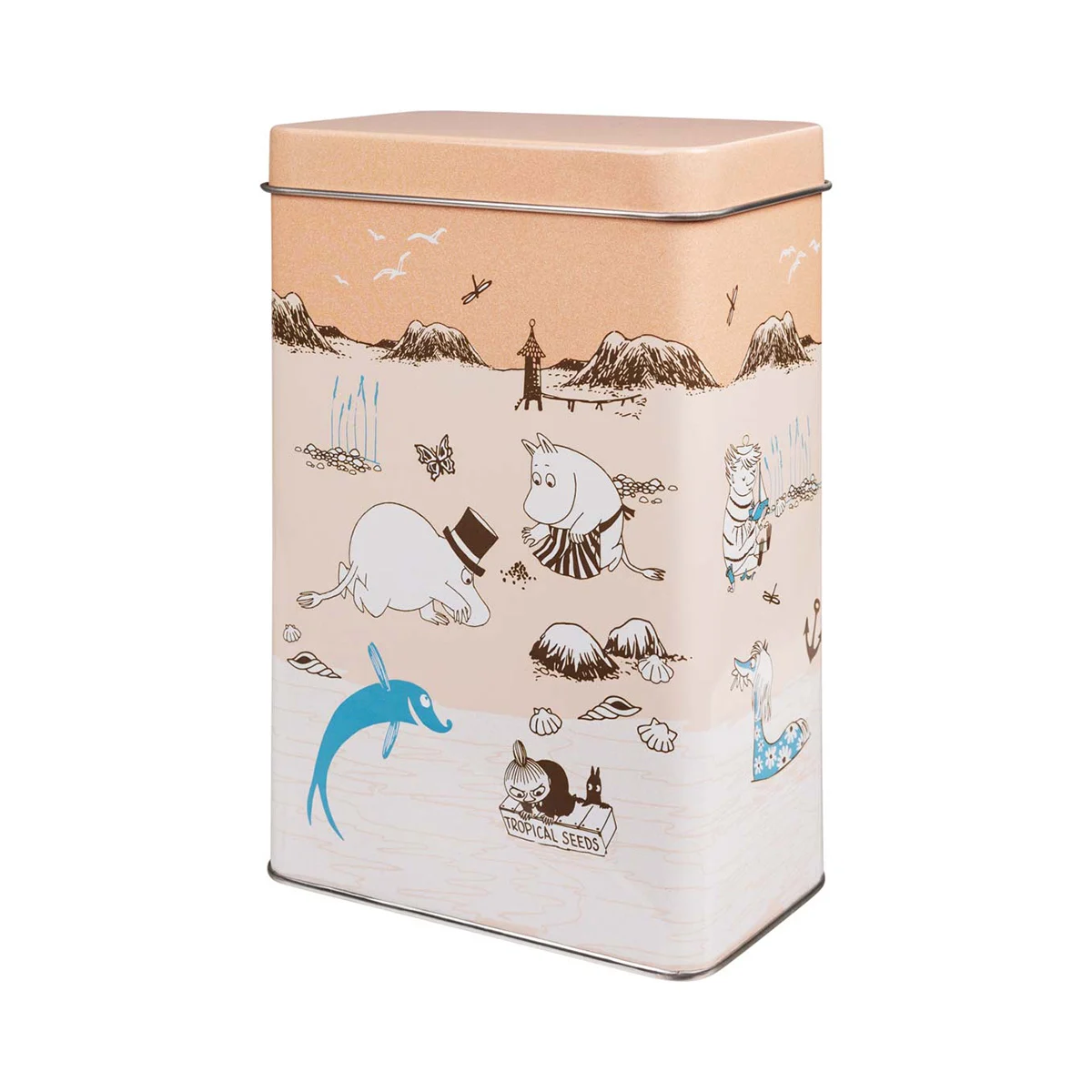 Moomin strandtur kaffeburk, orange