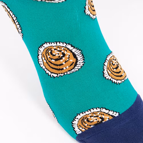Strumpor Swedish Fika, kanelbulle