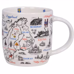 Mugg, Skandinavia teckningsmotiv