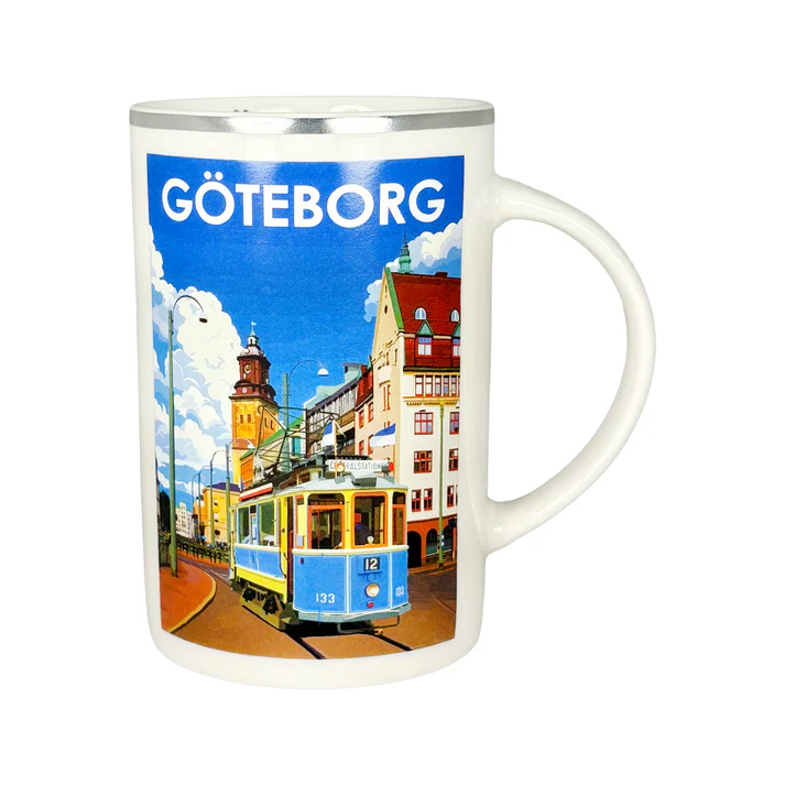 Mugg Göteborg silverkant