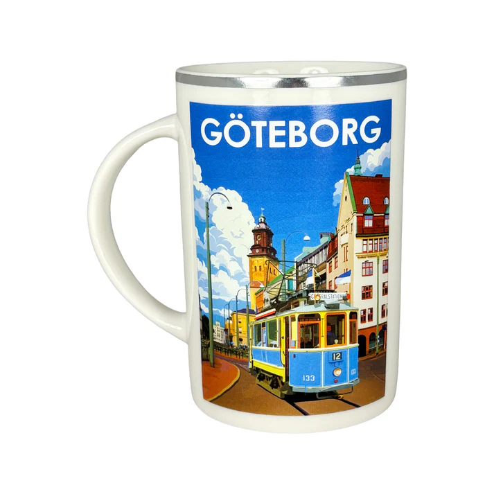 Mugg Göteborg silverkant