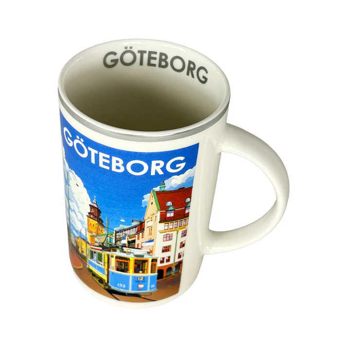Mugg Göteborg silverkant