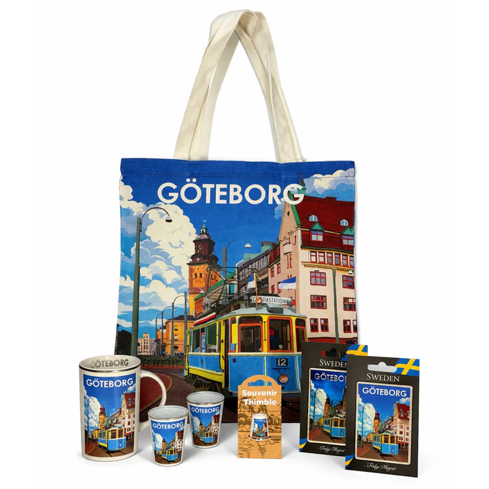 Mugg Göteborg silverkant