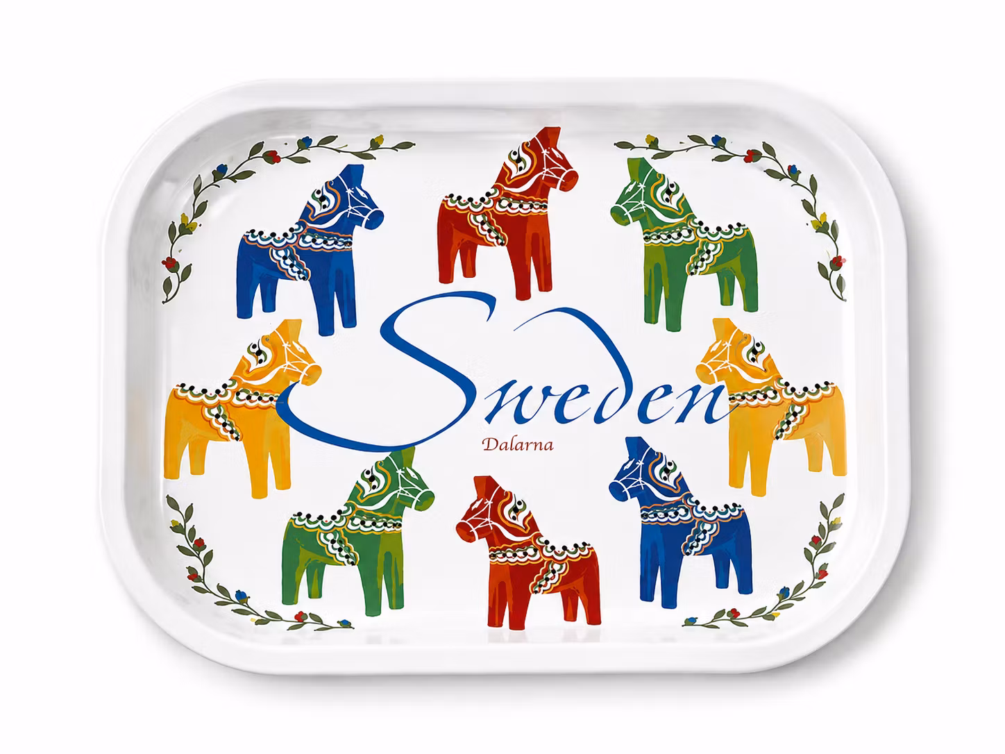 Liten bricka Sweden Dalarna – Dalahästar 18 × 14 cm