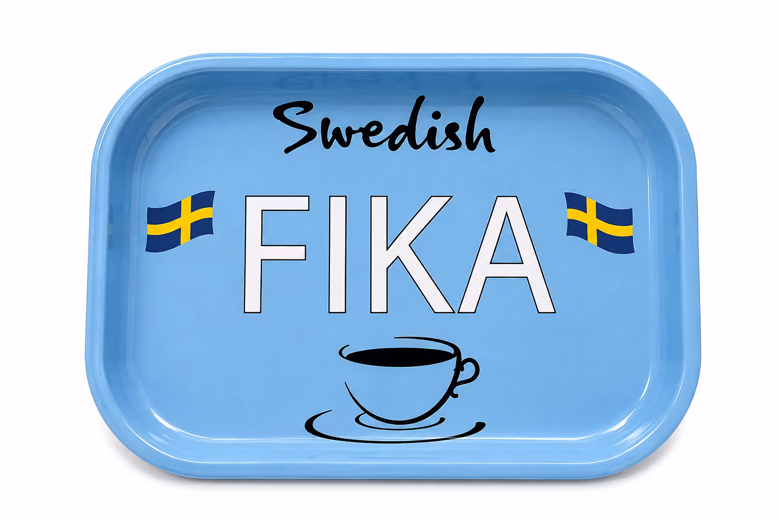 Serveringsbricka Swedish FIKA – Blå