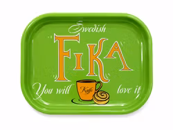 Serving tray Swedish Fika – Green