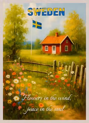 Vykort Sverige – Svensk sommar 18 × 13 cm
