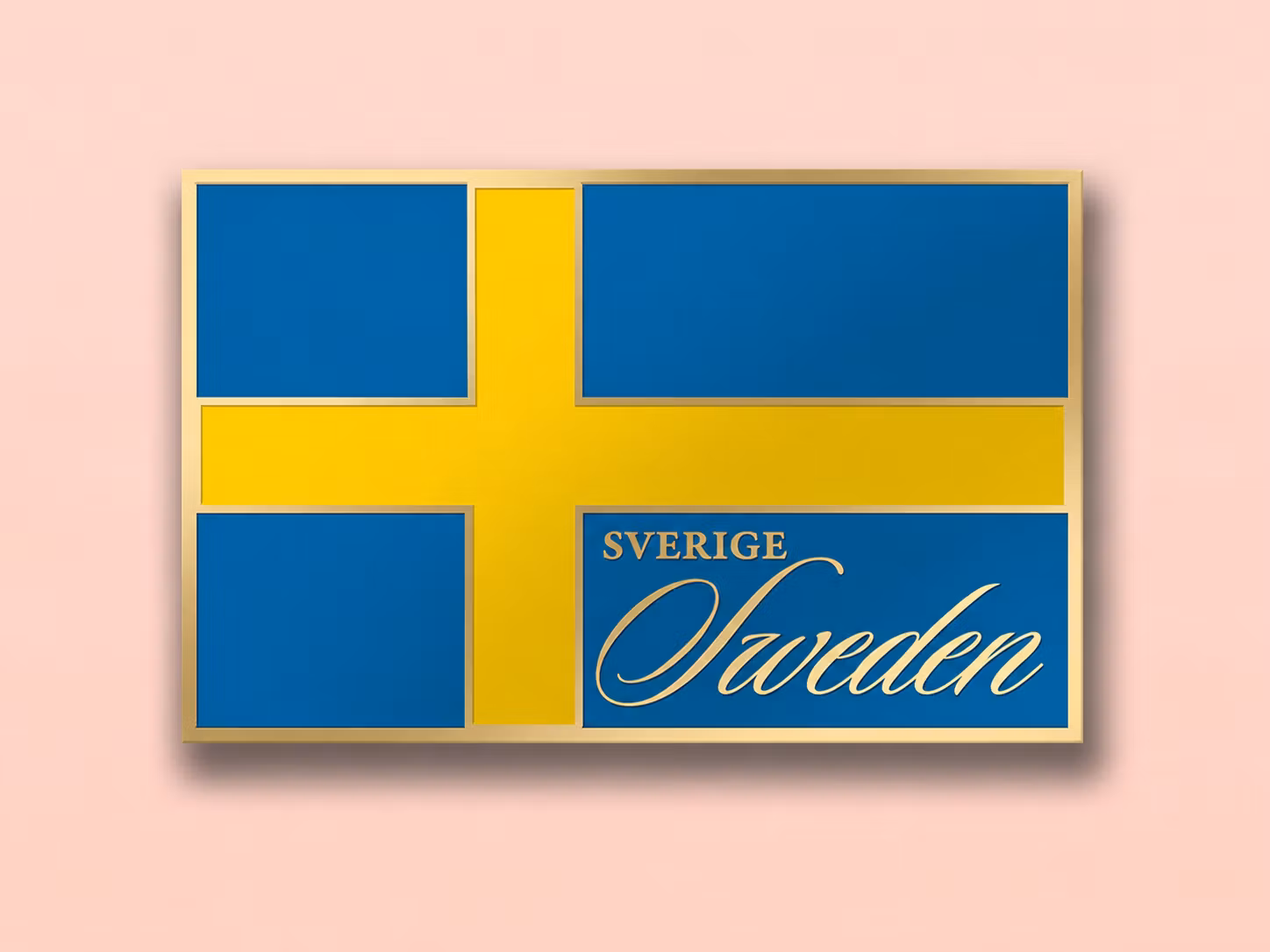 Magnet – Svensk flagga / Sverige Sweden