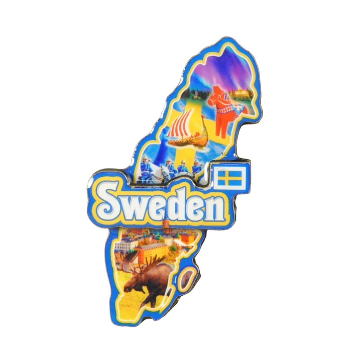 Magnet Schweden 2D-Text