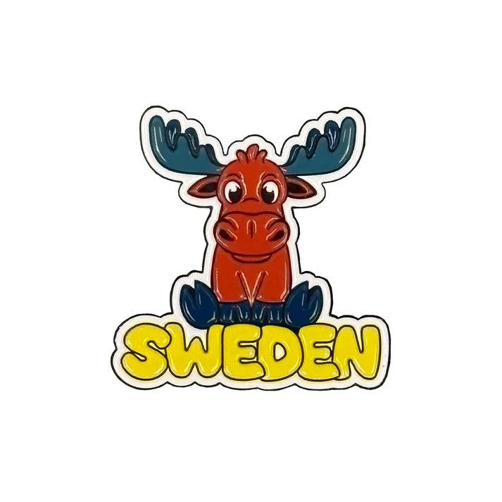 Magnet Sweden färgglad älg
