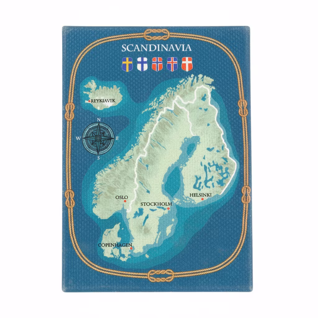 Magnet, karta Scandinavia