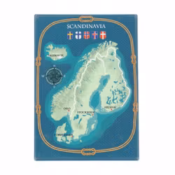 Magnet, karta Scandinavia