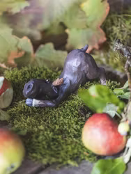 Älg i paus, L.15.5cm