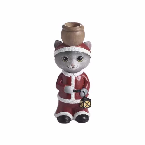 Ljusstake Katt, Tomte