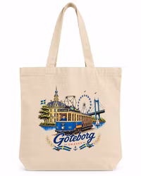 Tragetasche „Göteborg“ – Recycelte Baumwolle mit Göteborg-Motiv