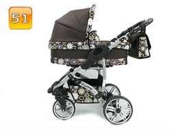 Kopia Barnvagn,Liggdel + Bilbarnstol + Sittdel - 3in1 TWING
