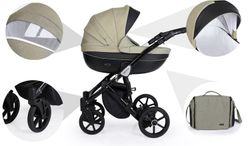 Barnvagn,Liggdel + Bilbarnstol + Sittdel - 3in1 Mila