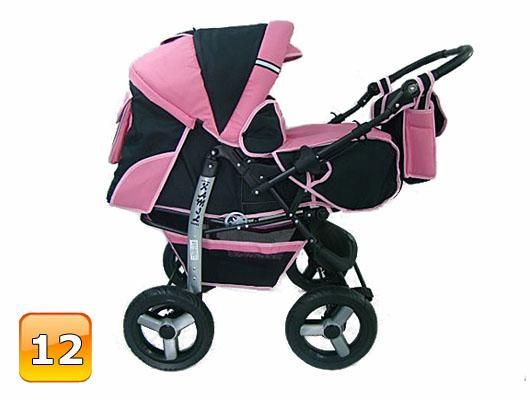 Barnvagn,Liggdel + Bilbarnstol + Babylift - 3in1 KAMIL