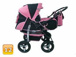 Barnvagn,Liggdel + Bilbarnstol + Babylift - 3in1 KAMIL