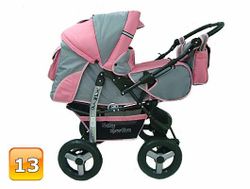 Barnvagn,Liggdel + Bilbarnstol + Babylift - 3in1 KAMIL