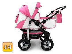 Barnvagn,Liggdel + Bilbarnstol + Babylift - 3in1 KAMIL