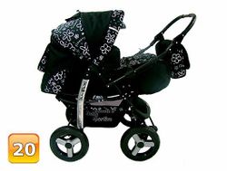 Barnvagn,Liggdel + Bilbarnstol + Babylift - 3in1 KAMIL