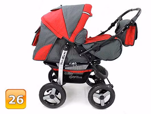 Barnvagn,Liggdel + Bilbarnstol + Babylift - 3in1 KAMIL