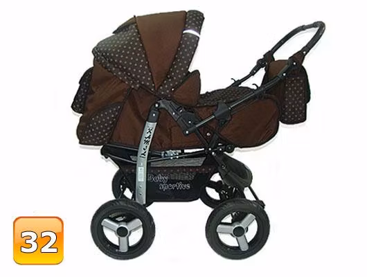 Barnvagn,Liggdel + Bilbarnstol + Babylift - 3in1 KAMIL