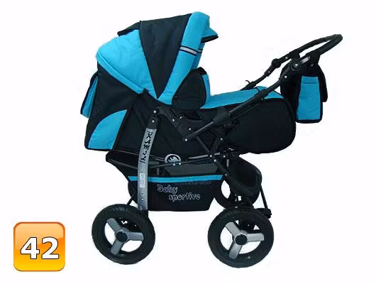 Barnvagn,Liggdel + Bilbarnstol + Babylift - 3in1 KAMIL