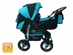 Barnvagn,Liggdel + Bilbarnstol + Babylift - 3in1 KAMIL