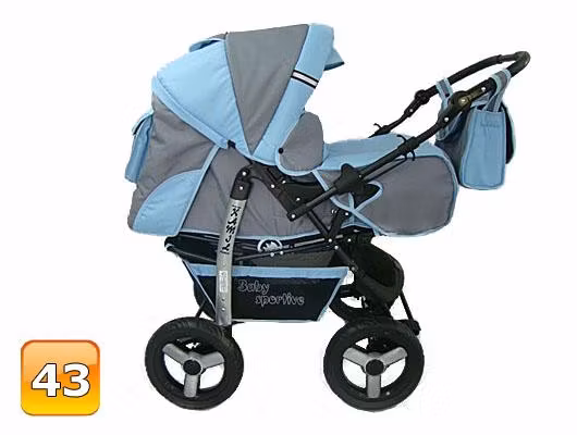 Barnvagn,Liggdel + Bilbarnstol + Babylift - 3in1 KAMIL