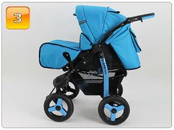 Barnvagn,Liggdel + Sittdel + Bilbarnstol + Babylift - 4in1 DYNAMIC