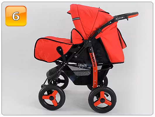 Barnvagn,Liggdel + Sittdel + Bilbarnstol + Babylift - 4in1 DYNAMIC