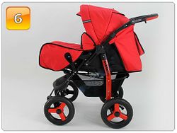 Barnvagn,Liggdel + Sittdel + Bilbarnstol + Babylift - 4in1 DYNAMIC