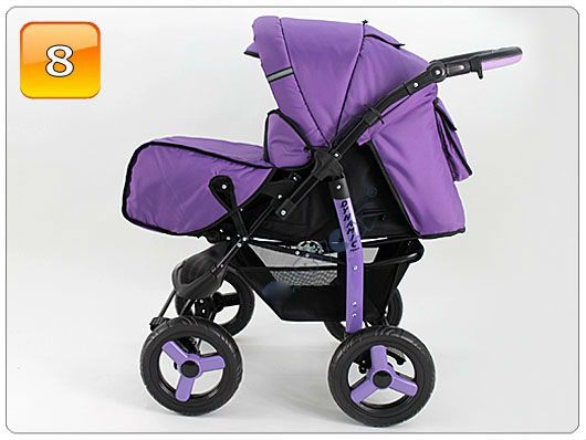 Barnvagn,Liggdel + Sittdel + Bilbarnstol + Babylift - 4in1 DYNAMIC
