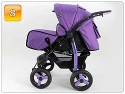 Barnvagn,Liggdel + Sittdel + Bilbarnstol + Babylift - 4in1 DYNAMIC