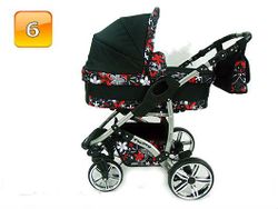 Barnvagn,Liggdel + Bilbarnstol + Sittdel - 3in1 TWING