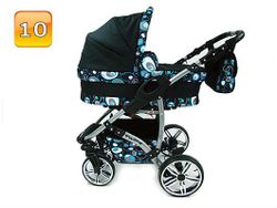 Barnvagn,Liggdel + Bilbarnstol + Sittdel - 3in1 TWING