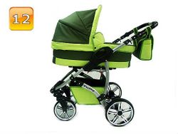 Barnvagn,Liggdel + Bilbarnstol + Sittdel - 3in1 TWING