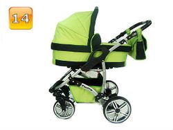 Barnvagn,Liggdel + Bilbarnstol + Sittdel - 3in1 TWING